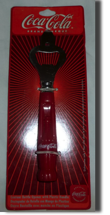 7810-2 € 5,00 coca cola opener rood handvat in vorm van flesje.jpeg